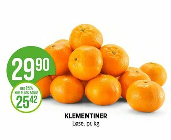 Kiwi Klementiner tilbud