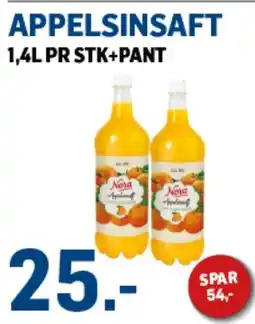 Price Lagerbutikk Nora Appelsinsaft tilbud