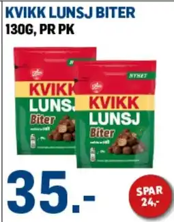 Price Lagerbutikk Kvikk Lunsj Biter tilbud