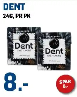 Price Lagerbutikk Dent Salt Lakkris tilbud