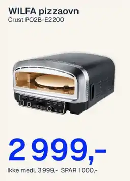 Jernia WILFA pizzaovn Crust PO2B-E2200 tilbud