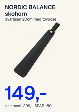 Jernia Nordic Balance skohorn tilbud