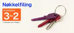 Jernia Nøkkelfiling tilbud