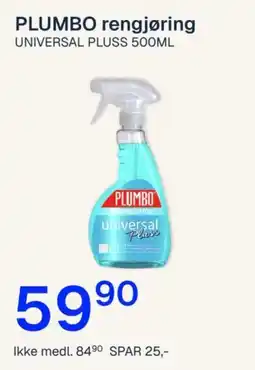 Jernia Plumbo rengjøring universal pluss tilbud