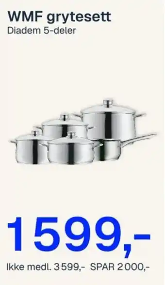 WMF grytesett Diadem 5-deler
