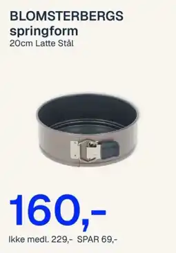 Jernia Blomsterbergs springform 20cm Latte Stål tilbud
