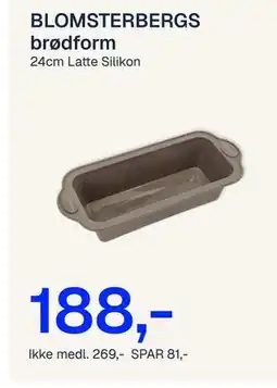 Jernia BLOMSTERBERGS brødform tilbud
