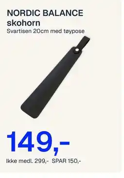 Jernia NORDIC BALANCE skohorn tilbud