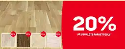 Byggmax Utvalgte parkettgulv tilbud