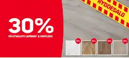 Byggmax På utvalgte laminat- & vinylguv tilbud