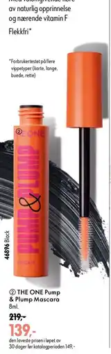 Oriflame The One Pump & Plump Mascara tilbud