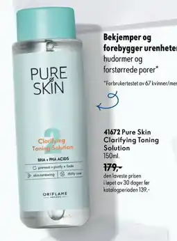 Oriflame Oriflame Pure Skin Clarifying Toning Solution tilbud