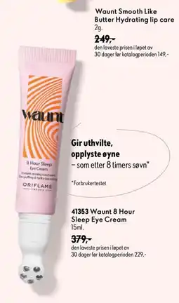 Oriflame Waunt 8 Hour Sleep Eye Cream tilbud