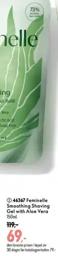 Oriflame Feminelle Smoothing Shaving Gel with Aloe Vera tilbud