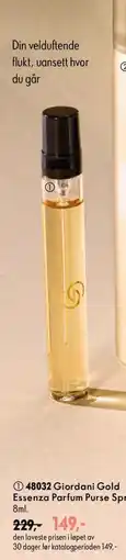 Oriflame Giordani Gold Essenza Parfum Purse Spray tilbud