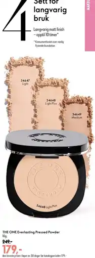 Oriflame The One everlasting pressed powder tilbud