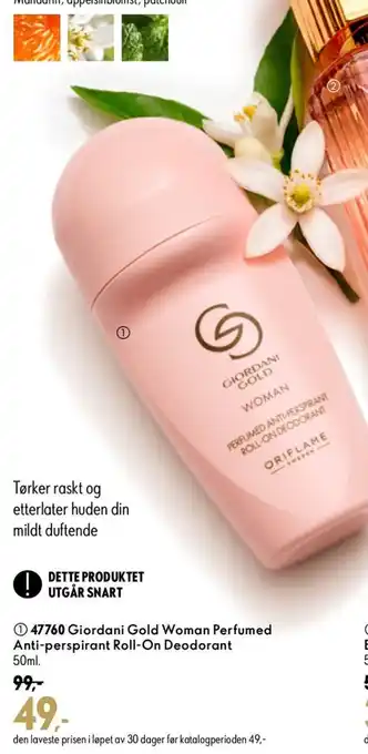 Giordani Gold Woman Perfumed Anti-perspirant Roll-On Deodorant