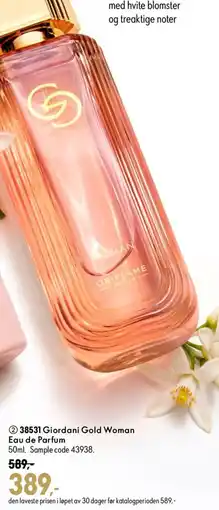 Oriflame Giordani Gold Woman tilbud