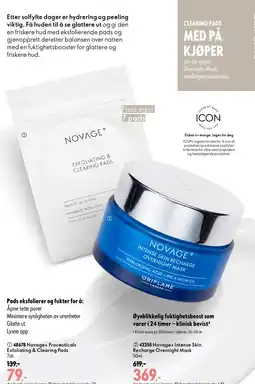 Oriflame Novage+ Exfoliating & Clearing Pads tilbud