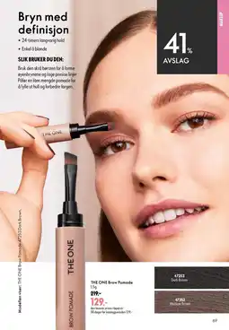 Oriflame The One Brow Pomade tilbud
