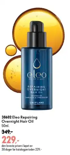 Oriflame Eleo Repairing Overnight Hair Oil tilbud