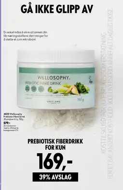 Oriflame Welloosophy Prebiotic Fibre Drink tilbud