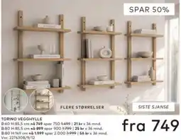 Skeidar Torino vegghylle tilbud