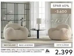Skeidar Comfy Stol tilbud