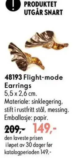 Oriflame Flight-mode Earrings tilbud