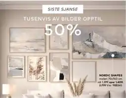 Skeidar Nordic Shapes maleri tilbud