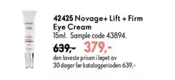 Oriflame Kovage+ Lift + Firm Eye Cream tilbud