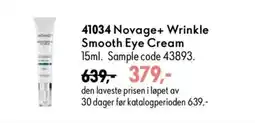 Oriflame Novage+ Wrinkle Smooth Eye Cream tilbud