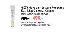 Oriflame Novage+ Restore Renewing Eye & Lip Contour Cream tilbud