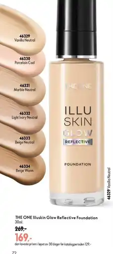 Oriflame The One Illuskin Glow Reflective Foundation tilbud