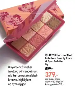 Oriflame Giordani Gold Fabulous Beauty Face & Eyes Palette tilbud
