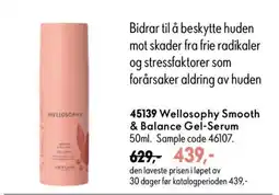 Oriflame Welloosophy Smooth & Balance Gel-Serum tilbud