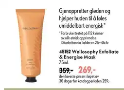 Oriflame Welloosophy Exfoliate & Energise Mask tilbud