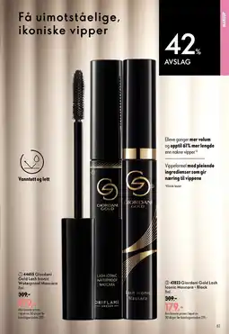 Oriflame Giordani Gold Lash Iconic Mascara tilbud