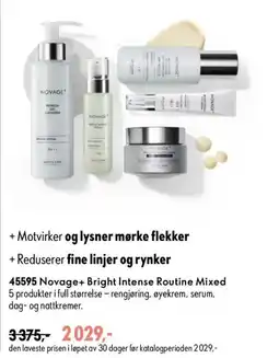 Oriflame Novage+ Bright Intense Routine Mixed tilbud