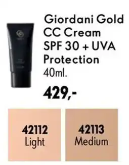 Oriflame Giordani Gold CC Cream SPF 30 + UVA Protection tilbud