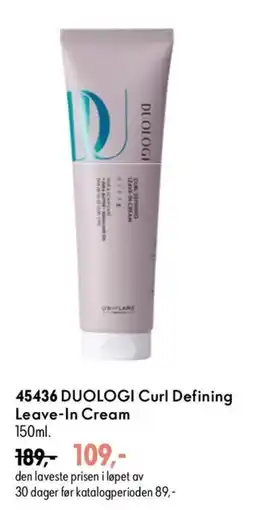 Oriflame Duologi curl defining leave-in cream tilbud