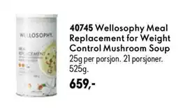 Oriflame Wellosofhy Meal Replacement for Weight Control Mushroom Soup tilbud
