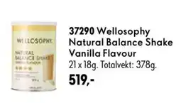 Oriflame Welloosophy Natural Balance Shake Vanilla Flavour tilbud