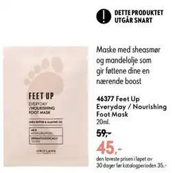 Oriflame Oriflame Feet Up Everyday / Nourishing Foot Mask tilbud