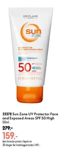 Oriflame Oriflame Sun Zone UV Protector Face and Exposed Areas tilbud