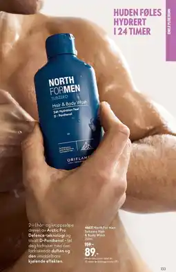 Oriflame North For Men Subzero Hair & Body Wash tilbud