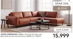 Skeidar Jessie hjørnesofa tilbud