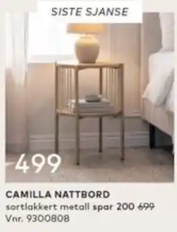 Skeidar Camilla nattbord tilbud