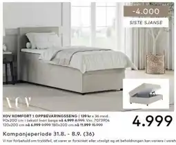 Skeidar Xov komfort 1 oppbevaringsseng tilbud