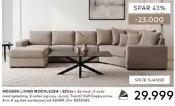 Skeidar Modern Living Modulsofa tilbud